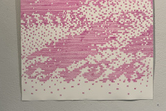 Pink coastline narrow