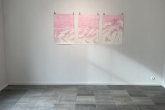 Pink triptych interior