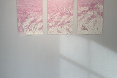 Pink triptych narrow